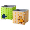Lifeney Kisten & Körbe<2er-Set: Aufbewahrungsboxen "Maus" in Grün/ Orange - (B)33 x (H)33 x (T)33 cm