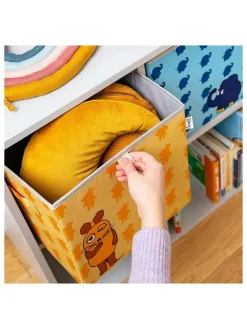 Lifeney Kisten & Körbe<2er-Set: Aufbewahrungsboxen "Maus" in Blau/ Orange - (B)30 x (H)30 x (T)30 cm
