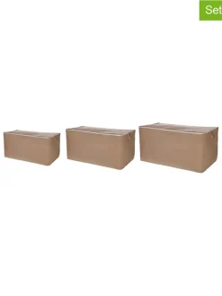 Elizabed Kisten & Körbe<3er-Set: Aufbewahrungsboxen in Hellbraun