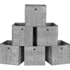 Songmics Aufbewahren & Servieren<6er-Set: Aufbewahrungsboxen in Grau - (B)30 x (H)30 x (T)30 cm