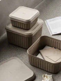 Blomus Kisten & Körbe<2er-Set: Aufbewahrungsboxen "Redo" in Beige - (B)30 x (H)20 cm
