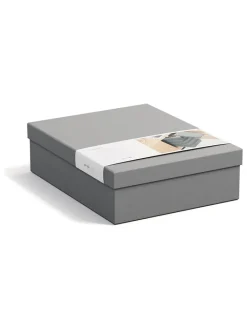 BigsoBox Kisten & Körbe<5er-Set: Aufbewahrungsboxen "Cindy" in Grau