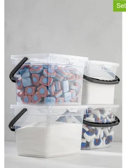 Violeta Home Aufbewahren & Servieren<4er-Set: Aufbewahrungsdosen in Transparent - (B)16 x (H)23 x (T)18 cm