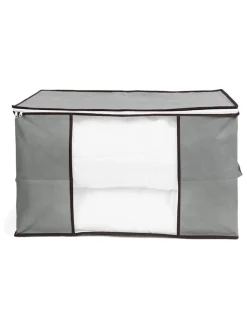 IDOMYA Essentials Kisten & Körbe<3er-Set: Aufbewahrungskorb in Grau - (B)60 x (H)35 x (T)43 cm
