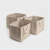 Homla Kisten & Körbe<3er-Set: Aufbewahrungskörbe "Ersen" in Beige - (B)33 x (H)30 x (T)33 cm