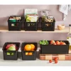 Violeta Home Kisten & Körbe<6er-Set: Aufbewahrungskörbe in Schwarz - (B)31 x (H)17 x (T)10,5 cm