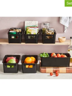 Violeta Home Kisten & Körbe<6er-Set: Aufbewahrungskörbe in Schwarz - (B)31 x (H)17 x (T)10,5 cm