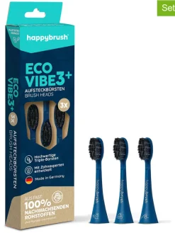 happybrush Zahn & Mundpflege<3er-Set: Aufsteckbürsten "Eco Vibe3+ Ocean"