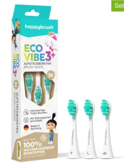 happybrush Zahn & Mundpflege<3er-Set: Aufsteckbürsten "Eco Vibe3+"