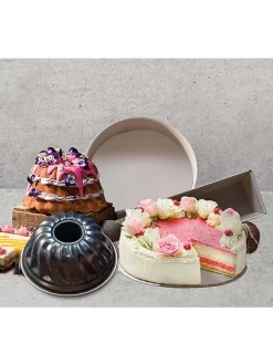 Dr. Oetker Koch- & Backutensilien<3er-Set: Backformen "Back Trend" in Anthrazit