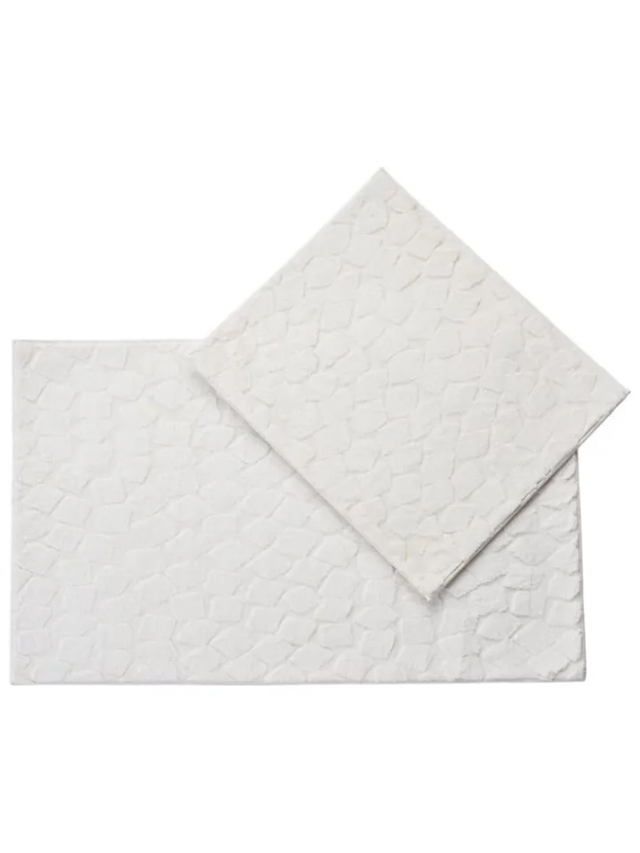 Elizabed Badtextilien|Badtextilien<2er-Set: Badvorleger "Rabbit" in Creme