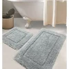 Colourful Cotton Badtextilien|Badtextilien<2er-Set: Badvorleger "Wolle" in Hellgrau