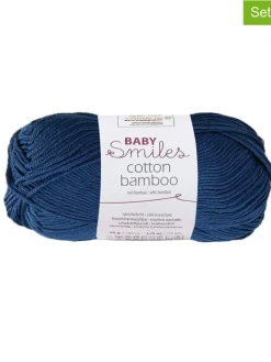 Schachenmayr since 1822 Kreativbedarf & Do-It-Yourself<10er-Set: Baumwoll-Mixgarne ''Cotton Bamboo'' in Dunkelblau - 10x 50 g