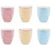 Björn Gedeckter Tisch<6er-Set: Becher "Color" in Rot/ Gelb/ Hellblau - 300 ml