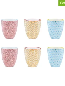 Björn Gedeckter Tisch<6er-Set: Becher "Color" in Rot/ Gelb/ Hellblau - 300 ml