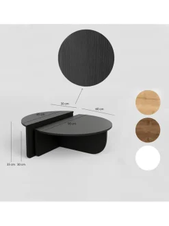 Scandinavia Concept Tische<2er-Set: Beistelltisch "Podium" in Schwarz