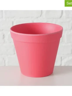 Boltze Kerzen, Vasen & Mehr<2er-Set: Übertöpfe "Giardino" in Pink - (H)9,5 Ø 11 cm