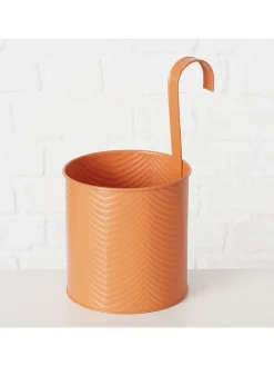 Boltze Kerzen, Vasen & Mehr<2er-Set: Übertöpfe "Riana" in Rot/ Orange - (H)28 Ø 16 cm