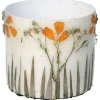 Kersten Pflanzen & Zubehör<3er-Set: Blumentöpfe "Dried Flowers" in Creme - (H)8 x Ø 9 cm