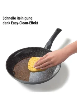 Stoneline Kochgeschirr<3er-Set: Bratpfannen ''Ceramic'' in Schwarz