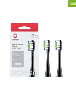 Oclean Zahn & Mundpflege<2er-Set: Bürstenköpfe ''Professional Clean'' in Schwarz