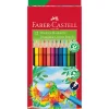 Faber-Castell Büro- & Schulbedarf<3er-Set: Buntstifte "Dreikant" in Bunt - 3x 12 Stück