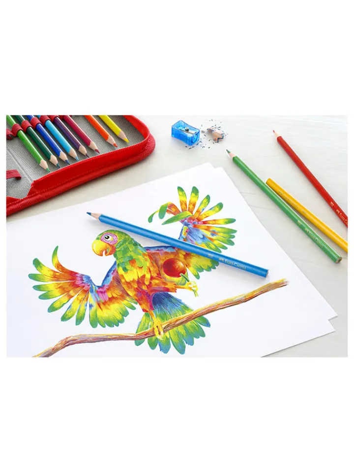 Faber-Castell Büro- & Schulbedarf<3er-Set: Buntstifte "Dreikant" in Bunt - 3x 12 Stück