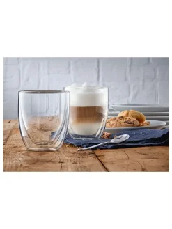 WMF Gedeckter Tisch<6er-Set: Cappuccinogläser "Kult" in Transparent - 250 ml