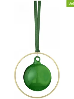 Blomus Weihnachtsschmuck<4er-Set: Christbaumkugeln in Grün - (H)8,5 x Ø 8cm