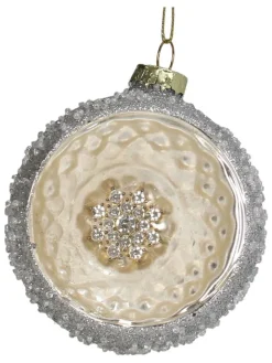 Kersten Weihnachtsschmuck<2er-Set: Christbaumkugeln in Silber - Ø 8 cm