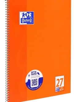 Oxford Büro- & Schulbedarf<5er-Set: Collegeblöcke " - Lineatur 27" in Orange - DIN A4