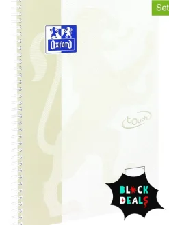 Oxford Büro- & Schulbedarf<2er-Set: Collegeblöcke "Touch" in Beige - DIN A4