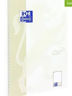 Oxford Büro- & Schulbedarf<2er-Set: Collegeblöcke "Touch" in Beige - DIN A4