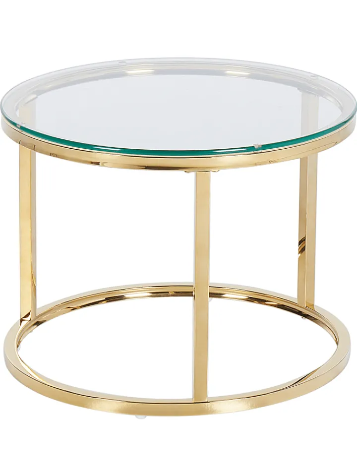 Beliani Tische<1er-Set Couchtisch GRANGE in Gold