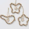 Boltze Wohndekoration<3er-Set: Dekoanhänger "Juto" in Beige - (B)18 x (H)12 cm
