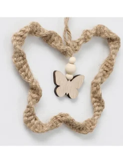 Boltze Wohndekoration<3er-Set: Dekoanhänger "Juto" in Beige - (B)18 x (H)12 cm