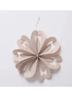 Boltze Wohndekoration<4er-Set: Dekoanhänger "Kassio" in Creme/ Beige - (H)5 cm