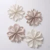 Boltze Wohndekoration<4er-Set: Dekoanhänger "Kassio" in Creme/ Beige - (H)6 cm