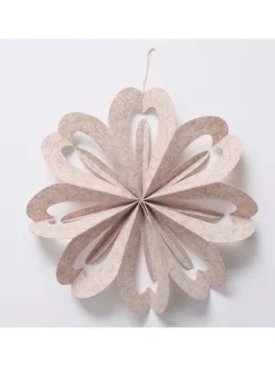 Boltze Wohndekoration<4er-Set: Dekoanhänger "Kassio" in Creme/ Beige - (H)6 cm