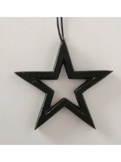 Boltze Wohndekoration<3er-Set: Dekoanhänger "Taumi" in Schwarz
