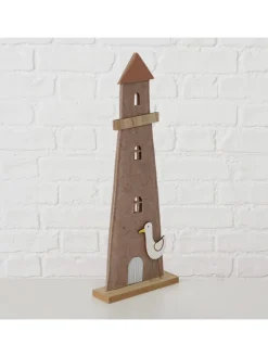 Boltze Dekofiguren & -Objekte<3er-Set: Dekoaufsteller "Coasty" in Grau/ Hellblau - (H)44,4 cm