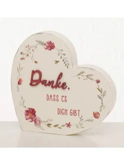 Boltze Dekofiguren & -Objekte<3er-Set: Dekoaufsteller "Elsie" in Rosa/ Pink/ Weiß - (B)16 x (H)17 cm