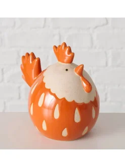 Boltze Dekofiguren & -Objekte<2er-Set: Dekofiguren "Agathy" in Orange/ Creme - (H)12 cm