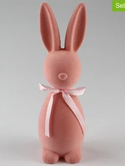 AM Design Dekofiguren & -Objekte<2er-Set: Dekofiguren ''Hase'' in Rosa - (B)7 x (H)23 x (T)6 cm