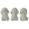 J Line Dekofiguren & -Objekte<3er-Set: Dekofiguren "Hasen" in Grau - (H)20 x Ø 13,5 cm