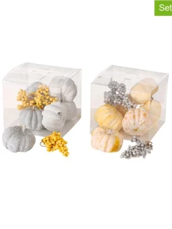 Boltze Dekofiguren & -Objekte<18er-Set: Dekofiguren in Grau/ Gelb - (B)6 x (H)7 cm