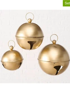 Boltze Wohndekoration<3er-Set: Dekohänger "Annabella" in Gold