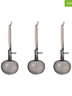 iittala Wohndekoration<3er-Set: Dekohänger ''Apple'' in Grau - (L)9 cm