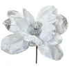 Clayre & Eef Wohndekoration<2er-Set: Dekopflanzen in Weiß/ Silber - (H)25 cm