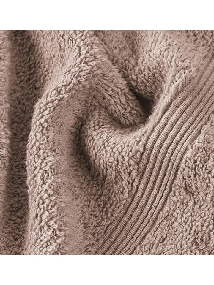 UNCOVER BY SCHIESSER Badtextilien<2er-Set: Duschtücher "Brooklyn" in Taupe
